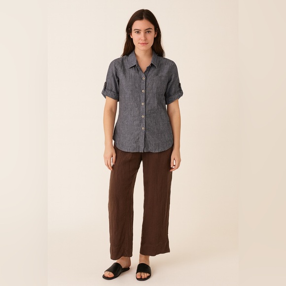 Oh My Gauze! Brown Elastic Waist Pants Size 3 XXL EUC - Picture 1 of 6